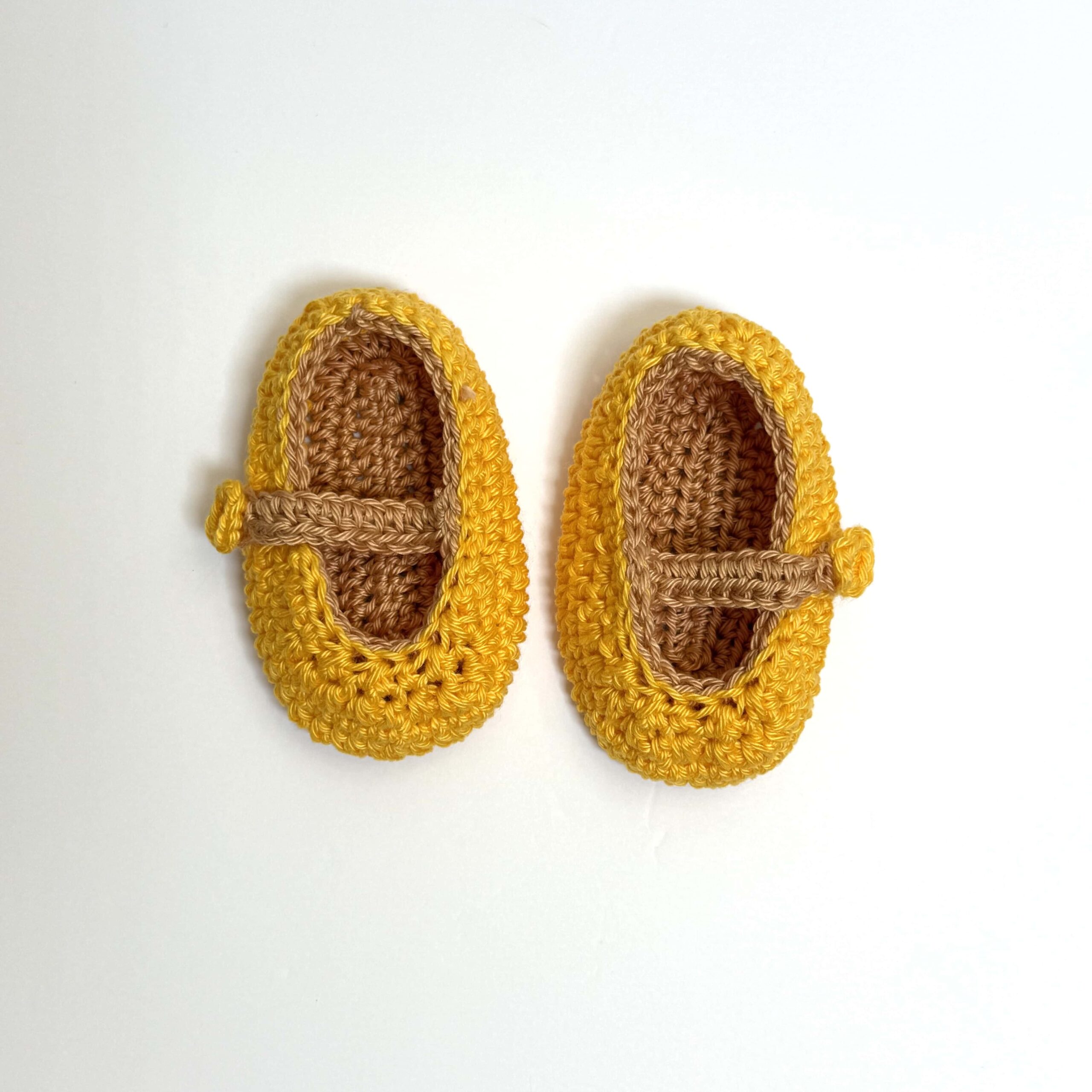 Newborn Yellow Mary Jane Shoes