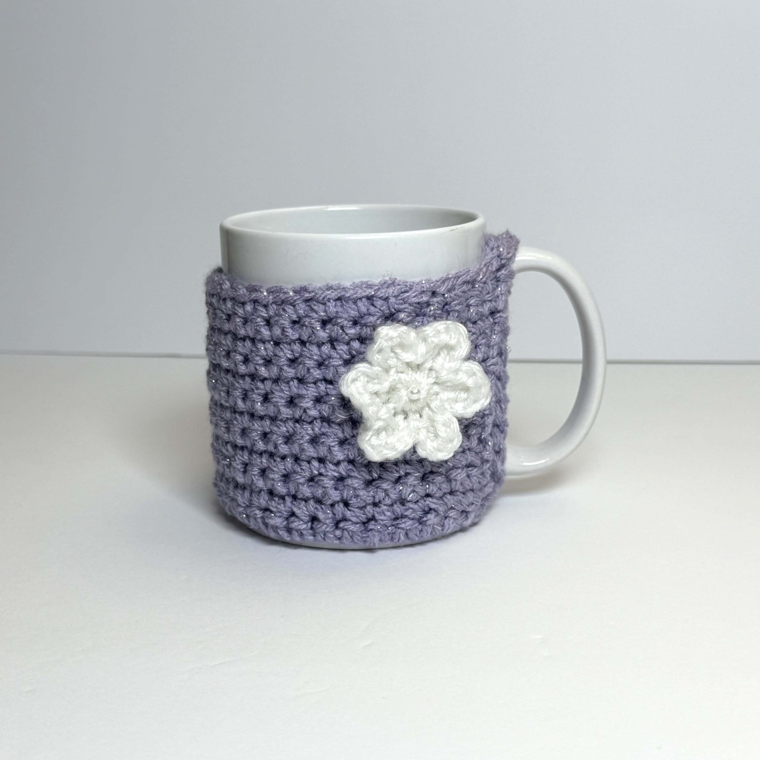 Spring Blossom Crochet Mug Cozy