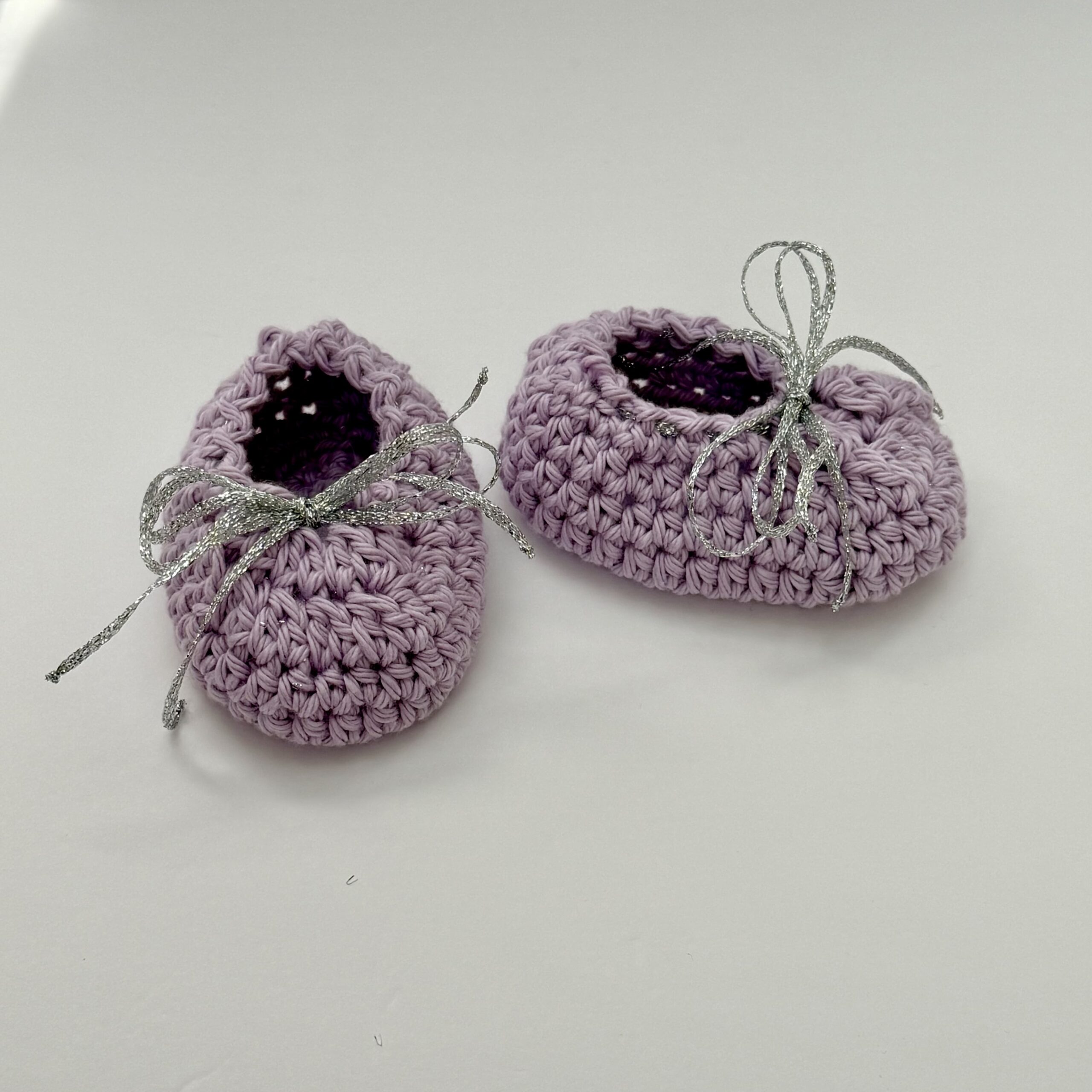 Crochet Baby Ballerina Shoes
