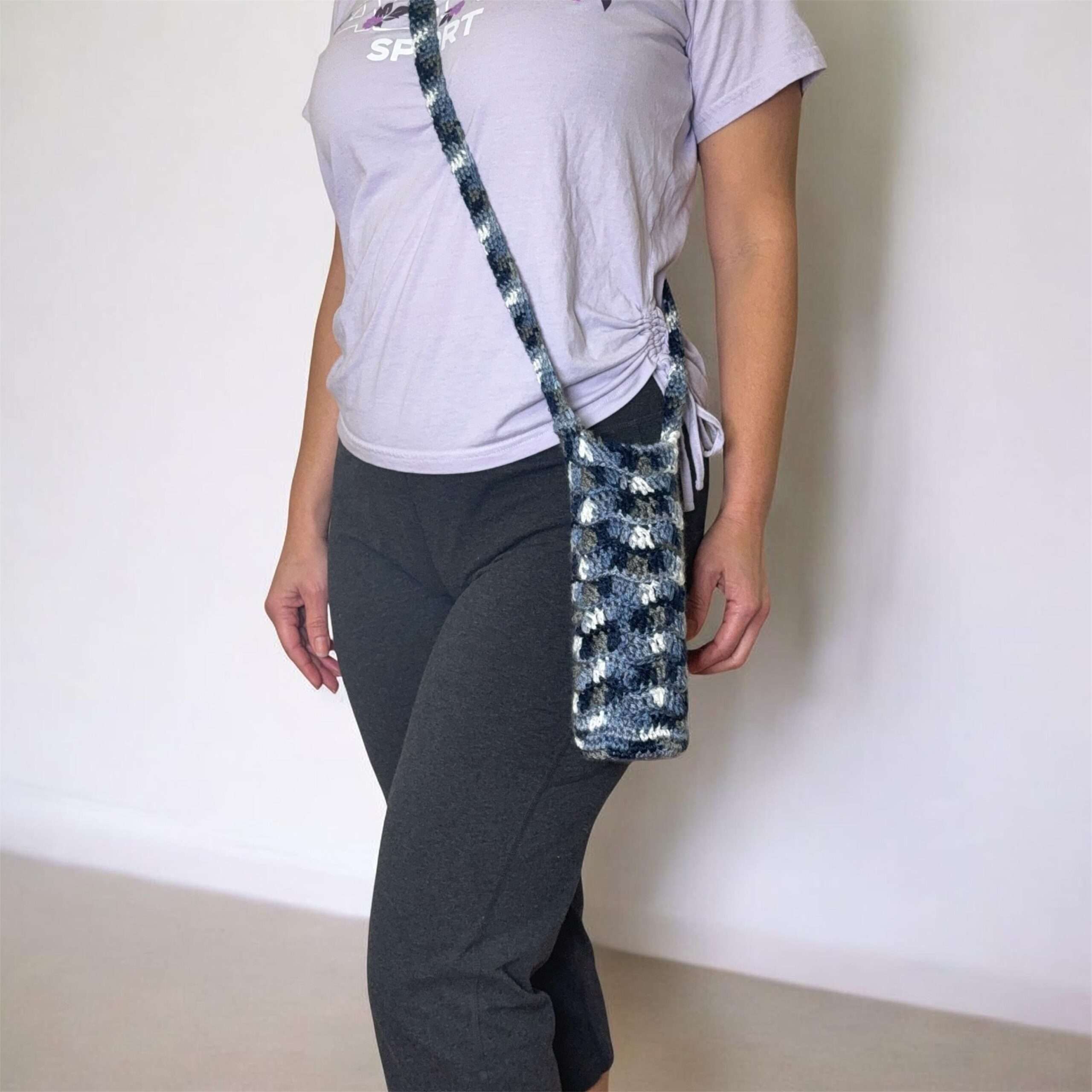 Crochet Water Bottle Carrier Bag