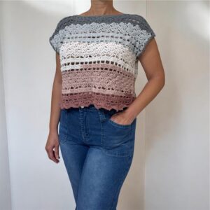 Boho Cotton Crochet Top for Women