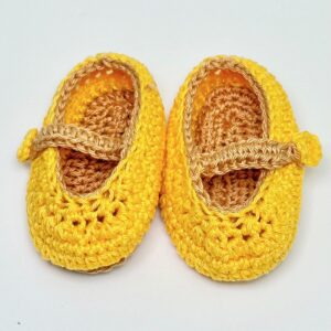 Newborn Yellow Mary Jane Shoes