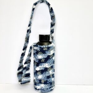 Crochet Water Bottle Carrier Bag